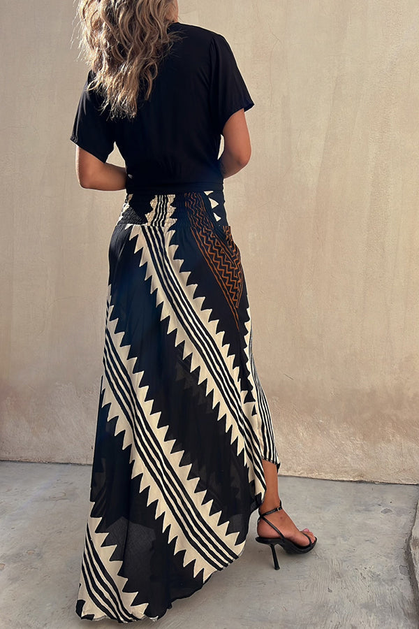Lillymoda | Janiya - eleganter bedruckter Maxirock