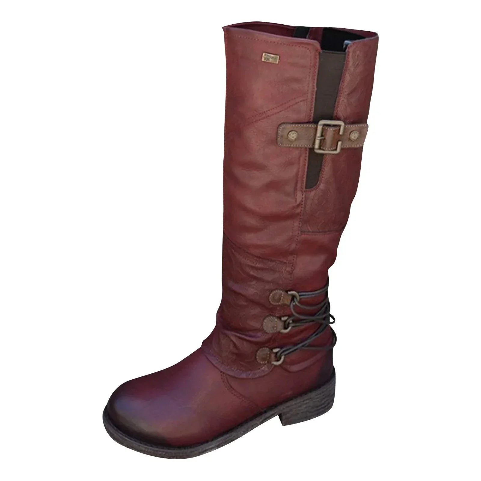 Lillymoda | Eliza - Hohe Stiefel mit Schnalle