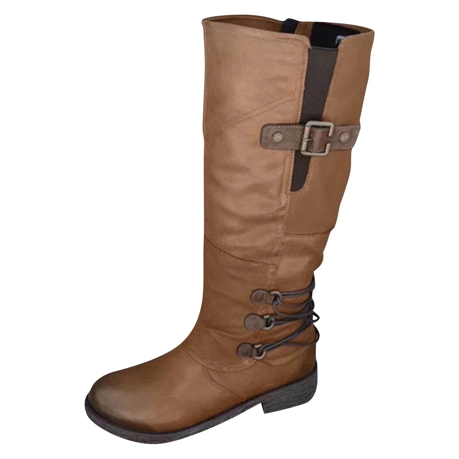 Lillymoda | Eliza - Hohe Stiefel mit Schnalle