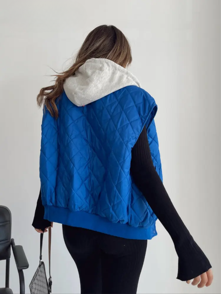 Lillymoda | Chloe - Stylische Gepolsterte Weste mit Kapuze