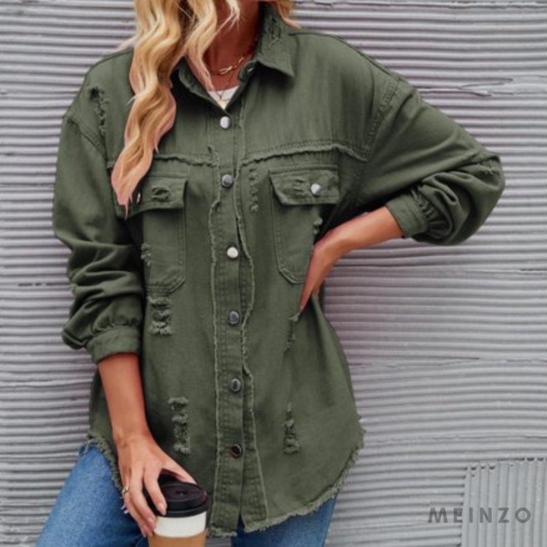 Sofie Jacke | Lässige Eleganz Langarm-Denimjacke für Damen