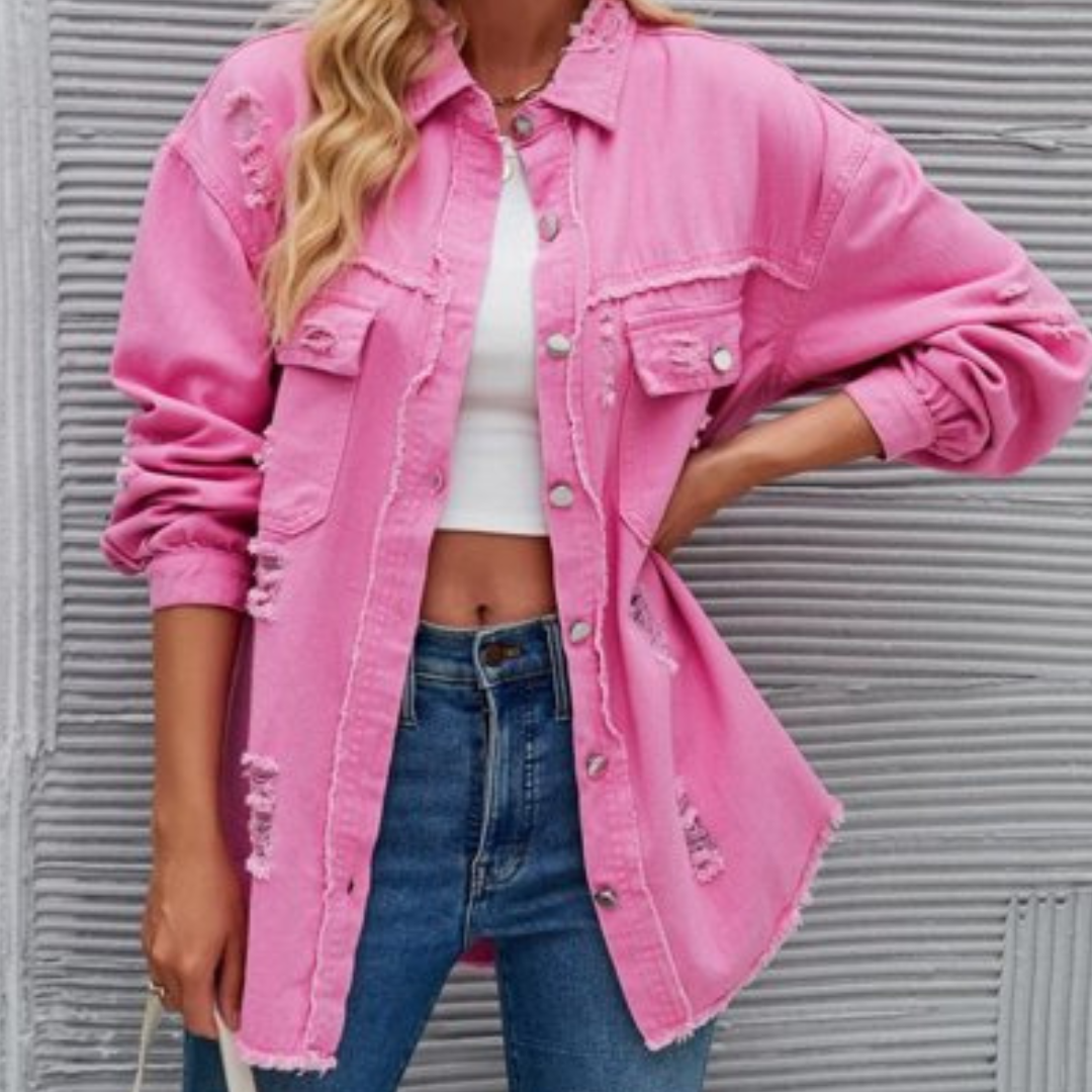 Sofie Jacke | Lässige Eleganz Langarm-Denimjacke für Damen