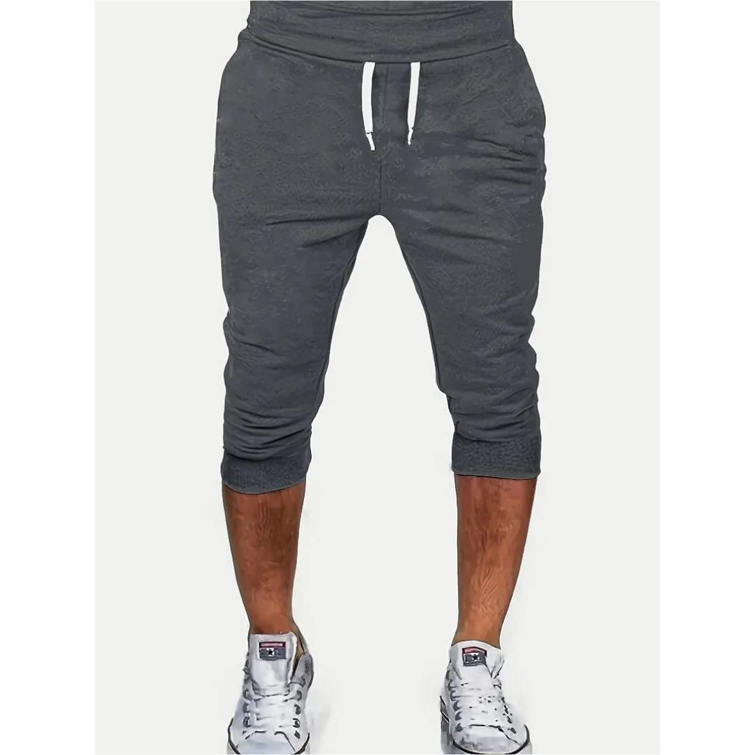 Alfredo | Herren Lässige Jogger-Kurze Hosen | Kordelzug