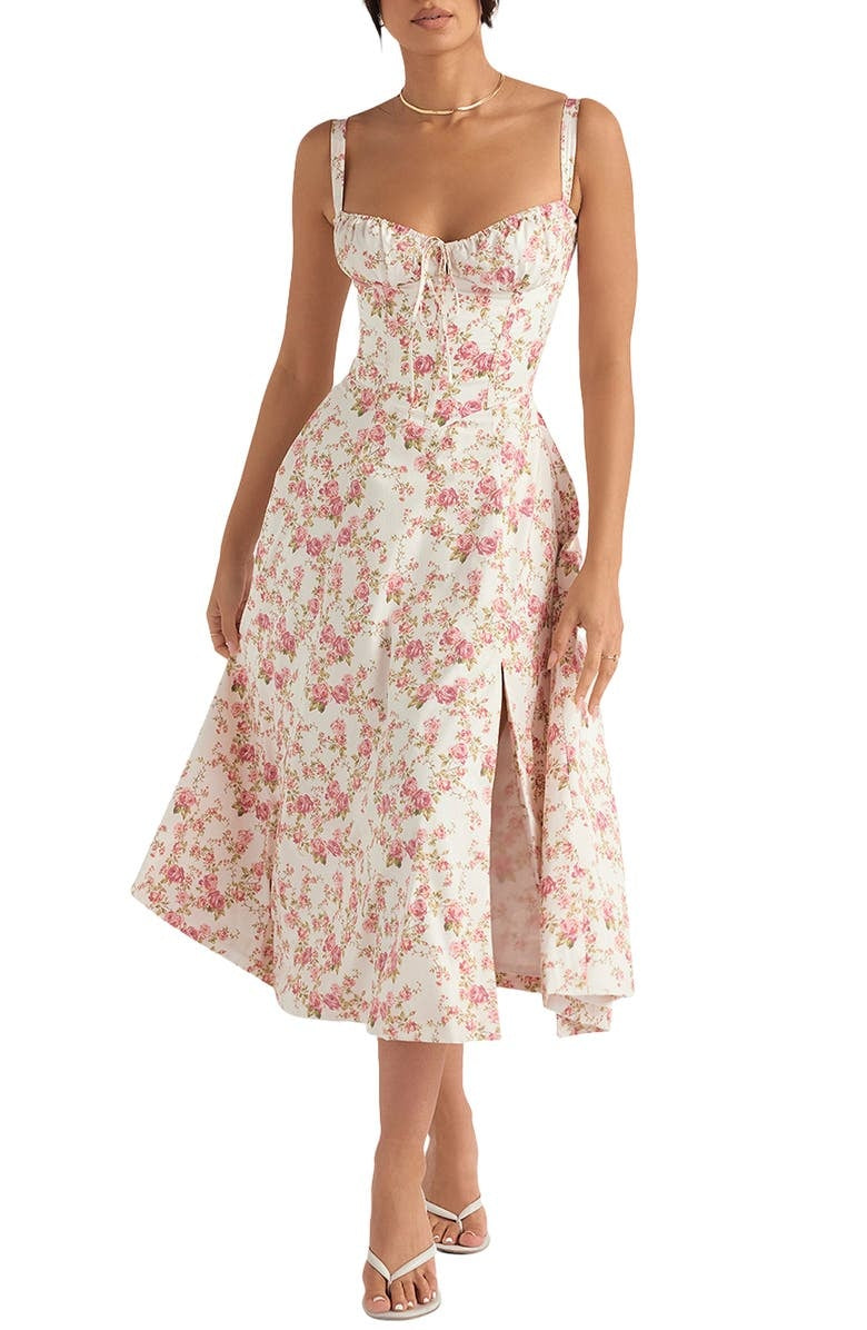 Lillymoda | Blakley - korsettiertes Blumen Sommerkleid