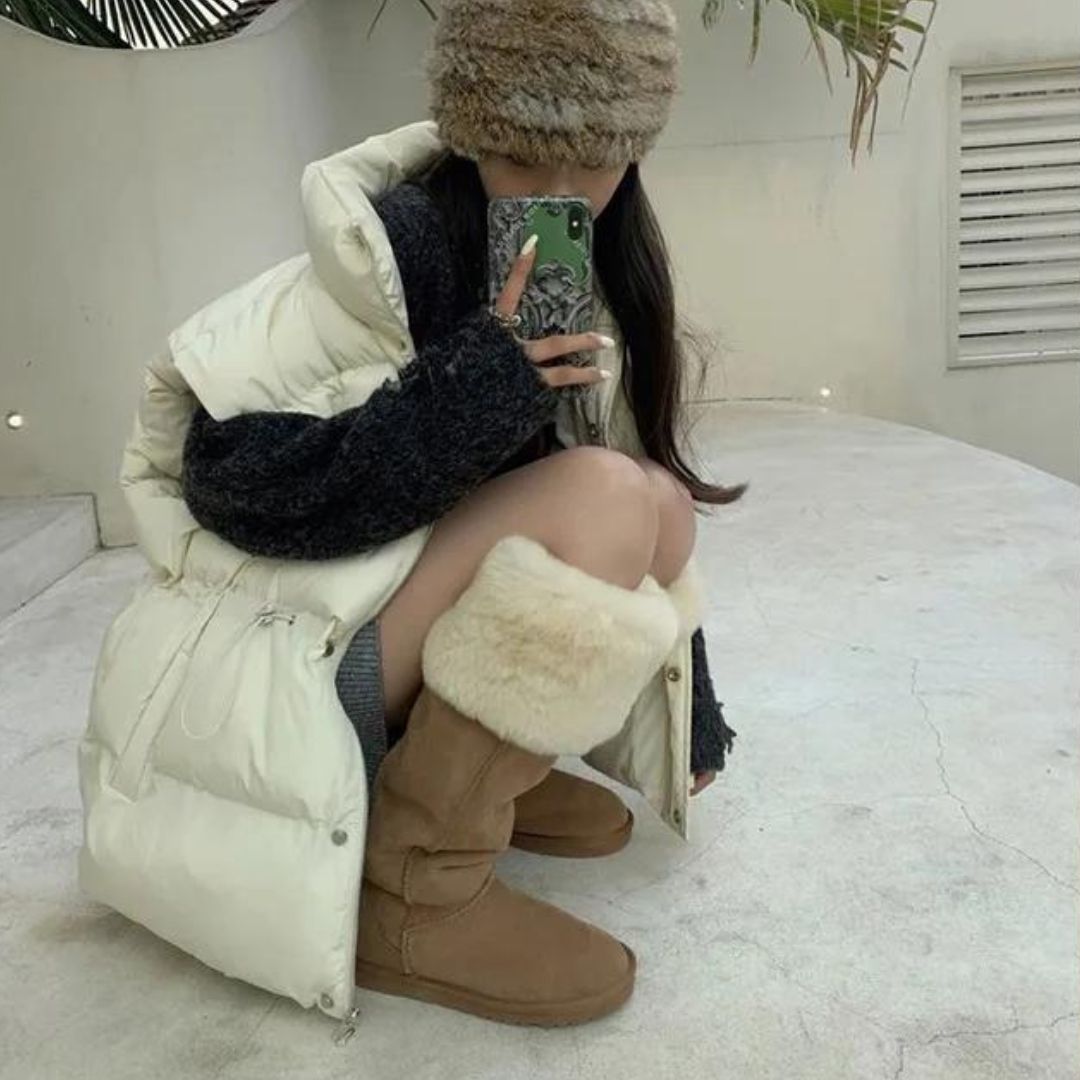 Brooke - Elegante Wildleder-Winterstiefel mit Plüschfutter