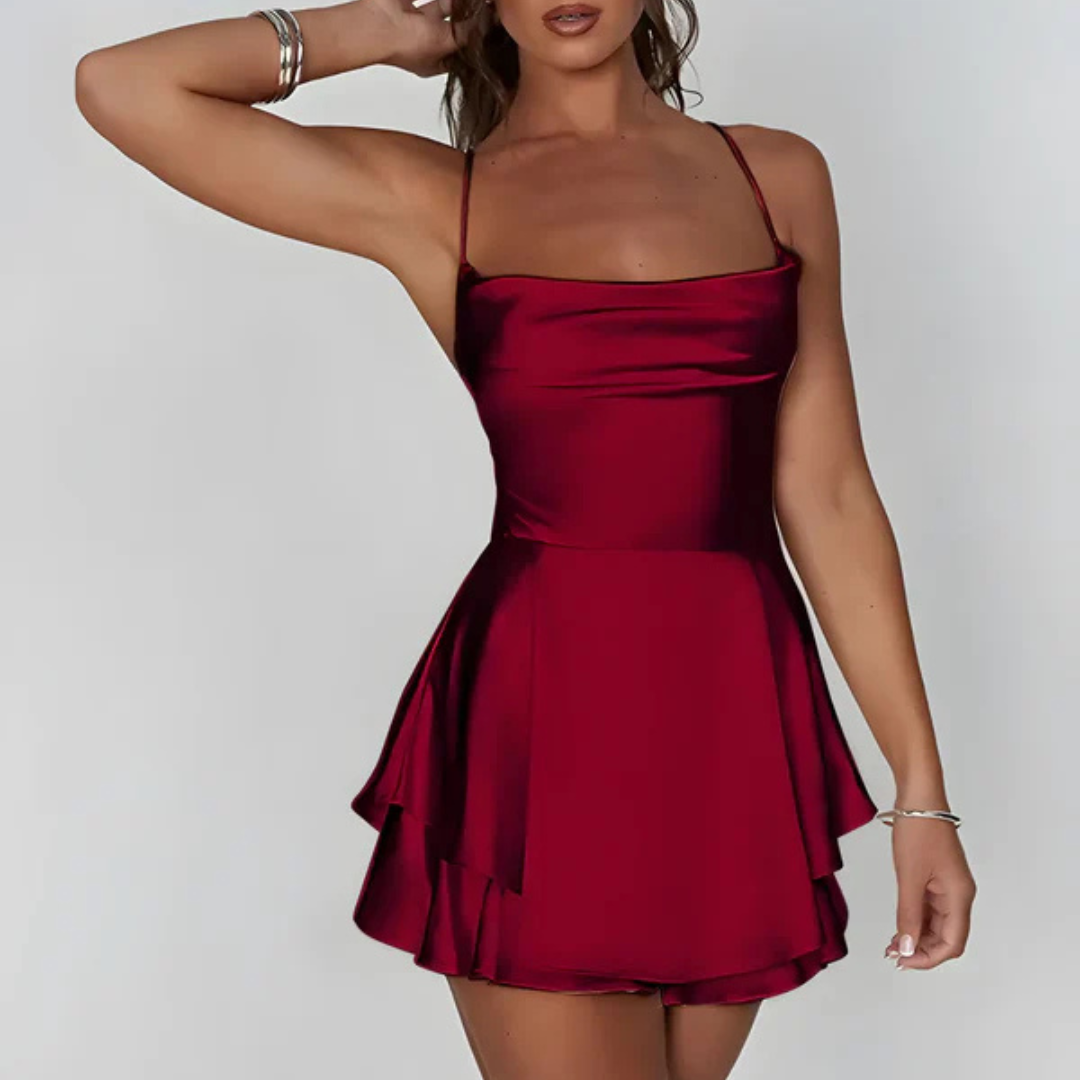 Sharon Kleid | Geripptes Kleid in Mini-Länge