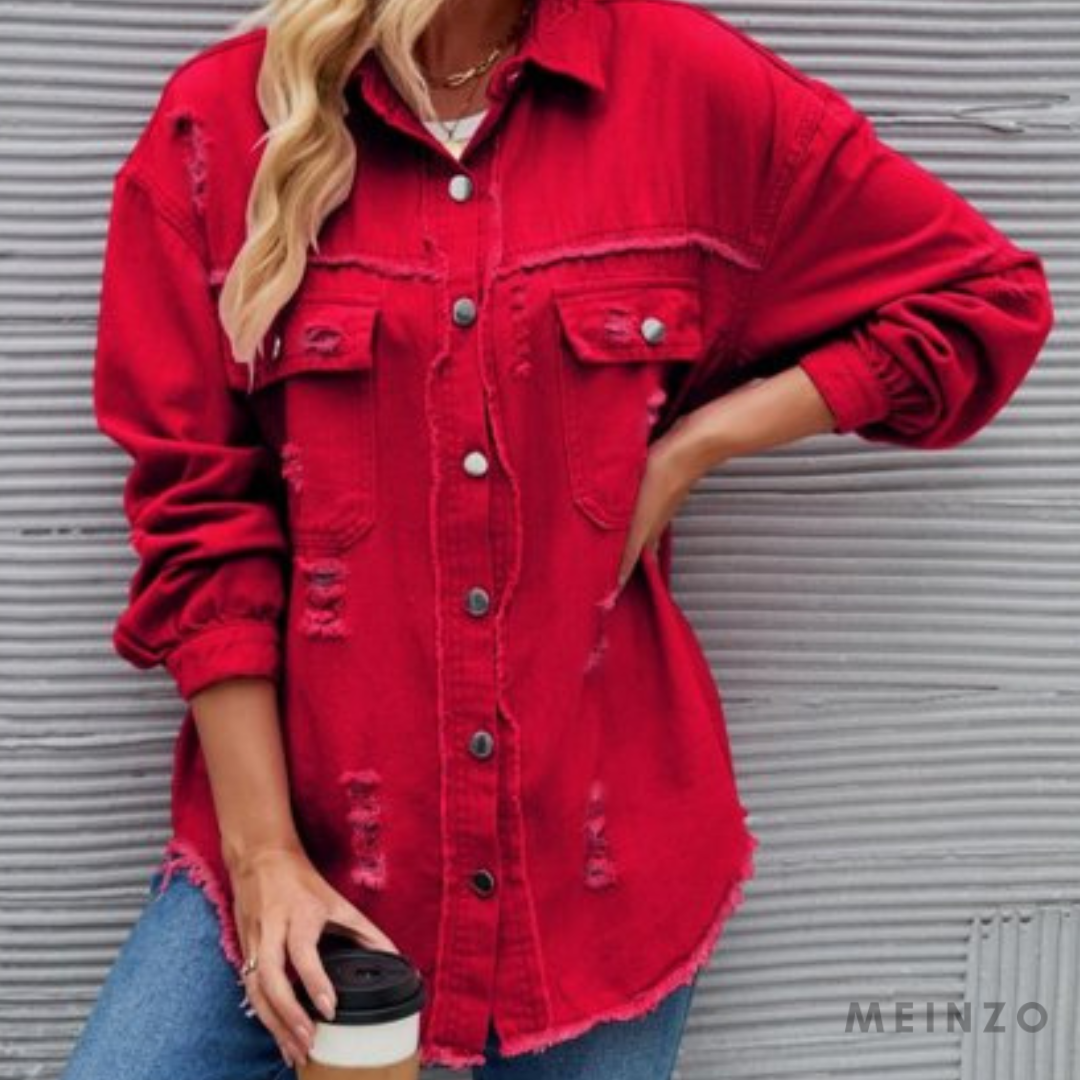 Sofie Jacke | Lässige Eleganz Langarm-Denimjacke für Damen