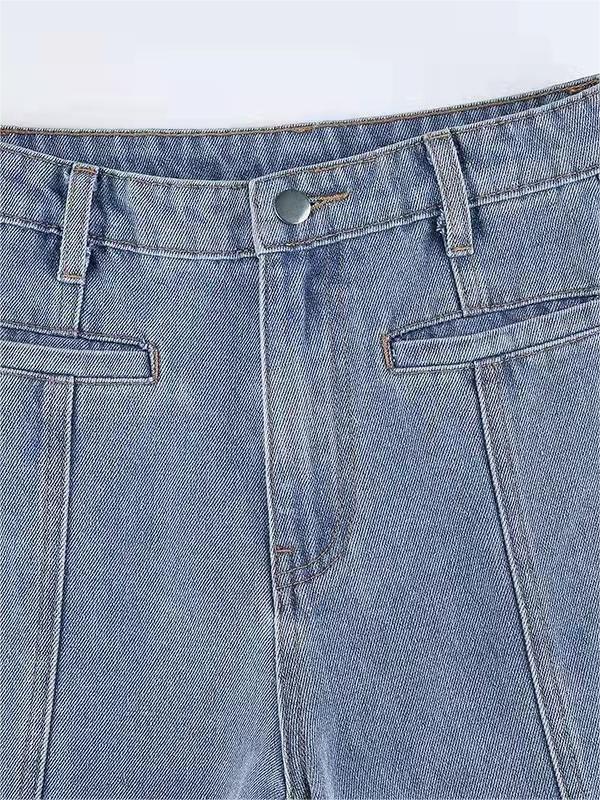Jeans mit Retro-Star-Patch für Frauen