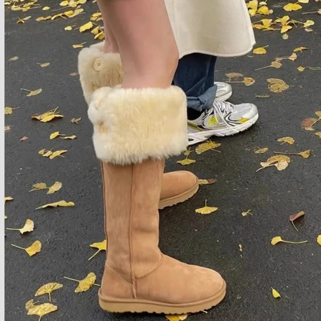 Brooke - Elegante Wildleder-Winterstiefel mit Plüschfutter
