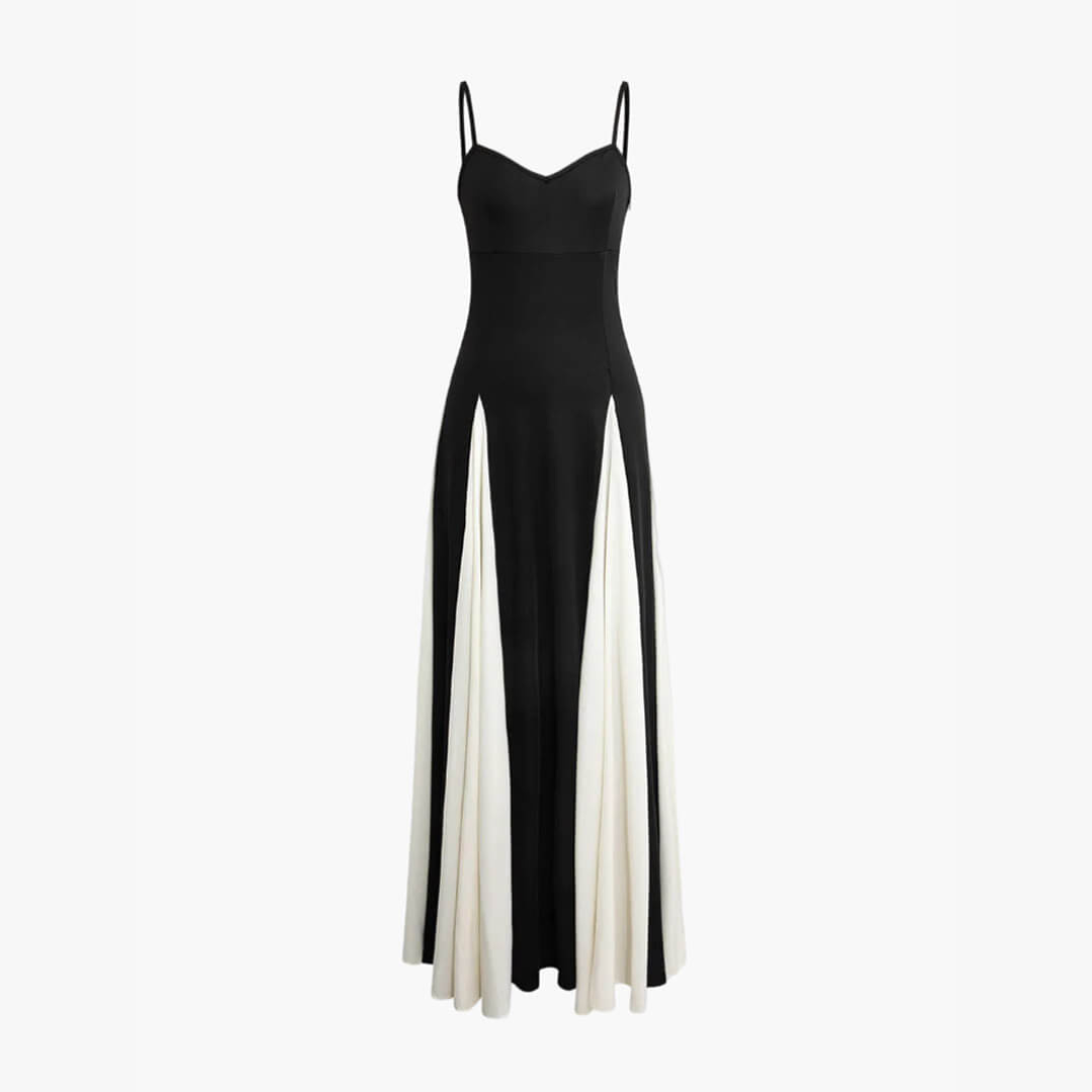 Amelie Kleid | Festliches langes Kleid mit Spaghettiträgern elegant