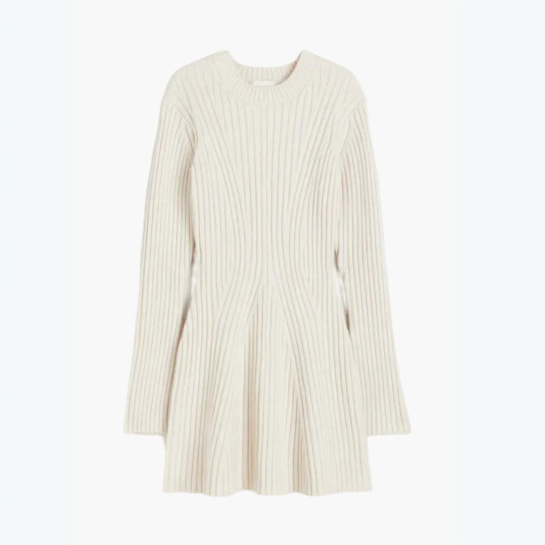 Stefanie Mini Kleid | Strickkleid mit langen Ärmeln für Winter