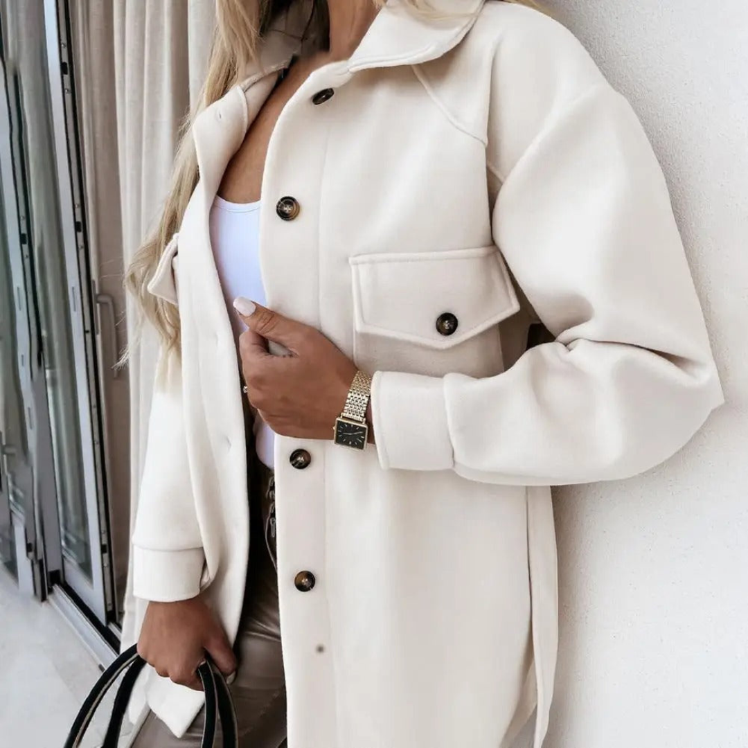 Zaniyah | Damen Lässig Knopf Daunen Jacke | Winter