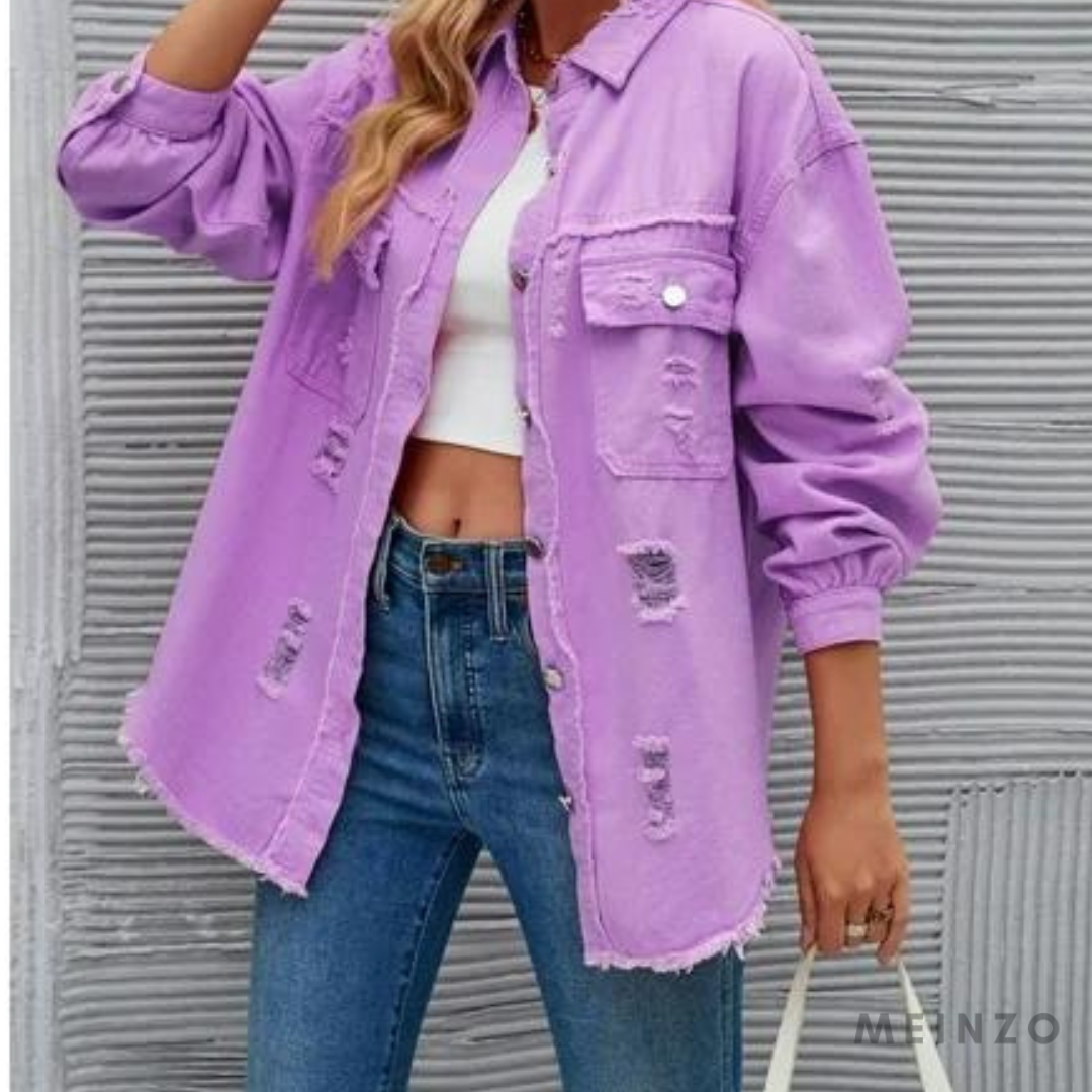 Sofie Jacke | Lässige Eleganz Langarm-Denimjacke für Damen