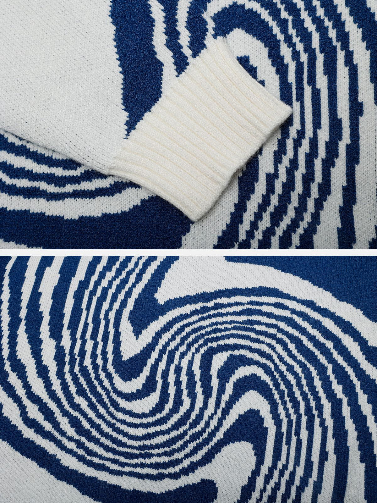 Fathima- Wellenlinien Strickpullover