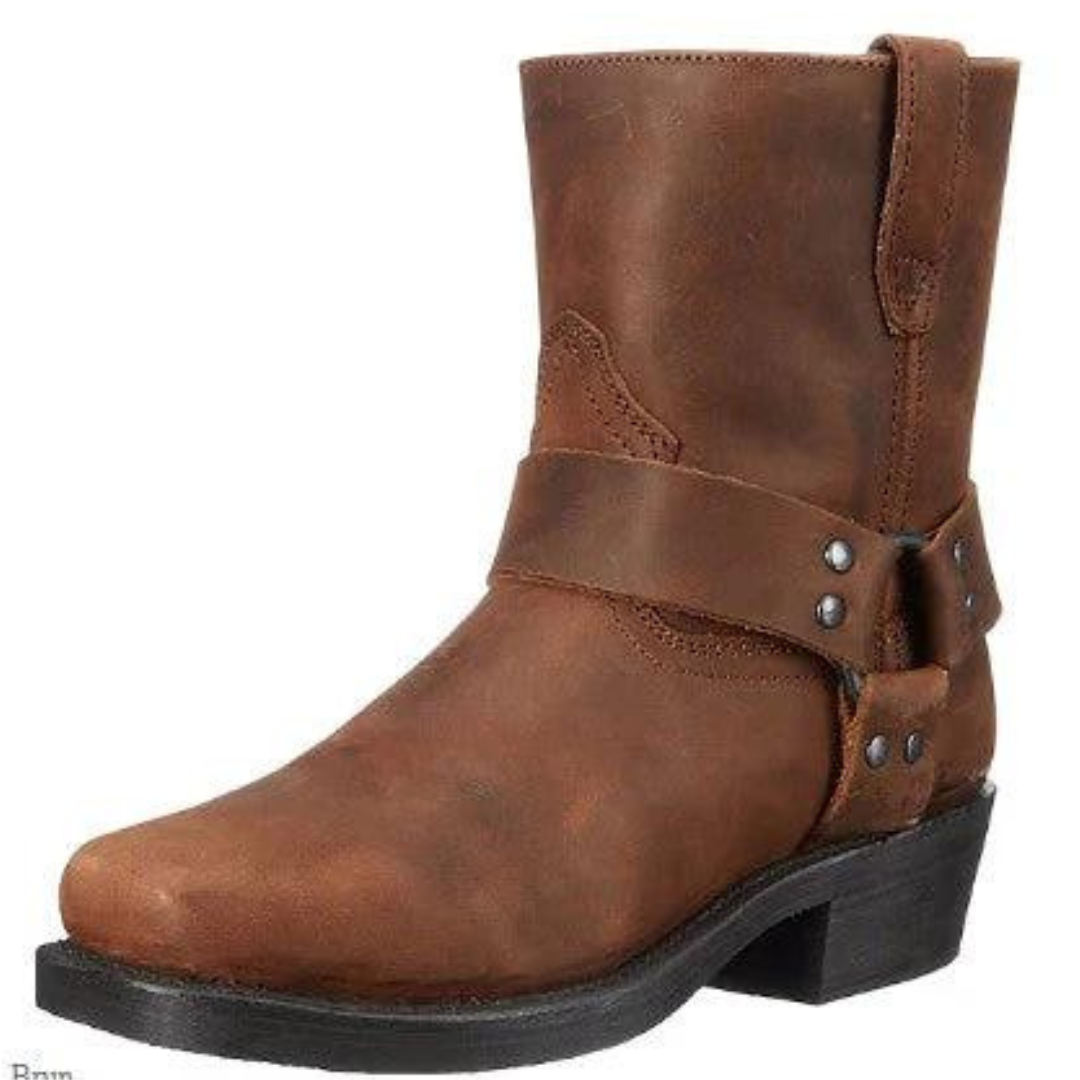 Zaido | Herren Cowboy Knöchel Stiefel | Niedriger Absatz