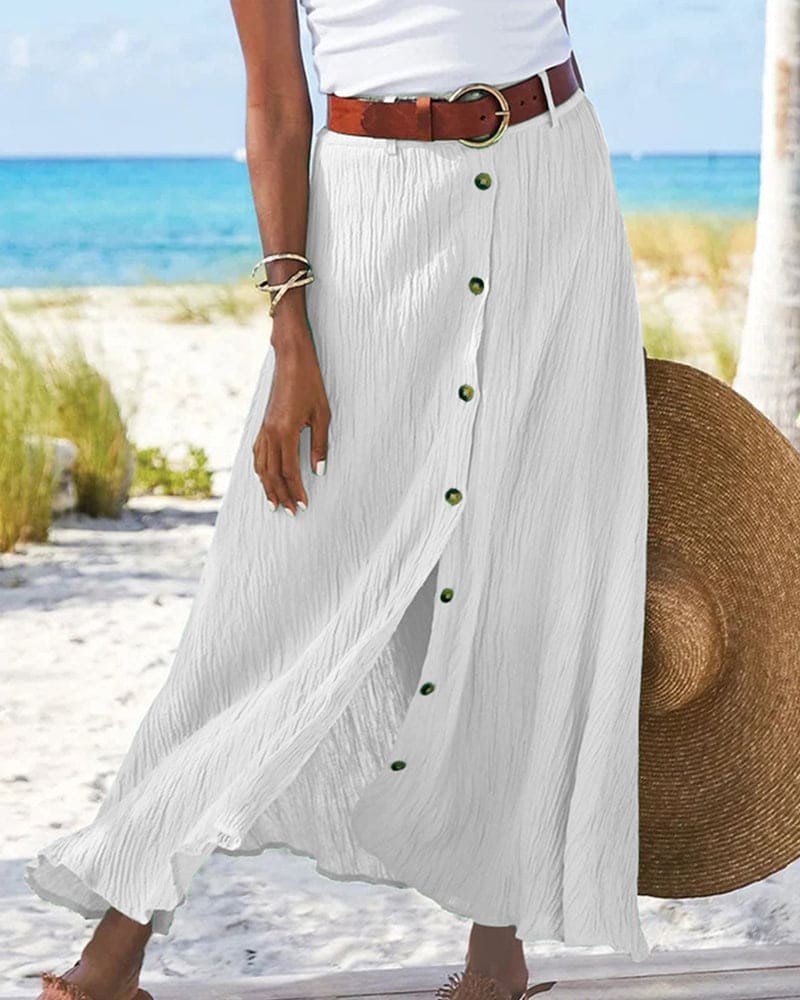 Damen Maxirock mit A-Linie für Sommer – Alina