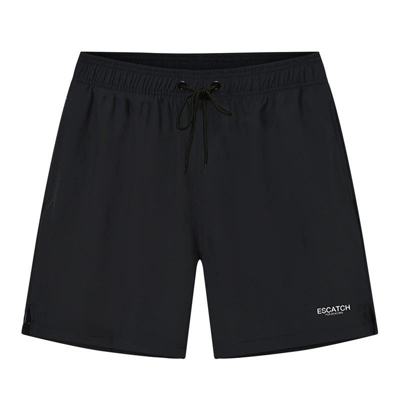 2-in-1-Shorts – zweilagige Herren-Badeshorts mit Kordelzug