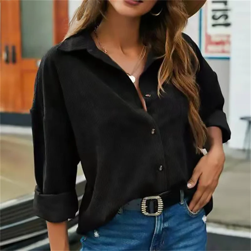 Lillymoda | Francesca - Cordkragen Daunenhemd