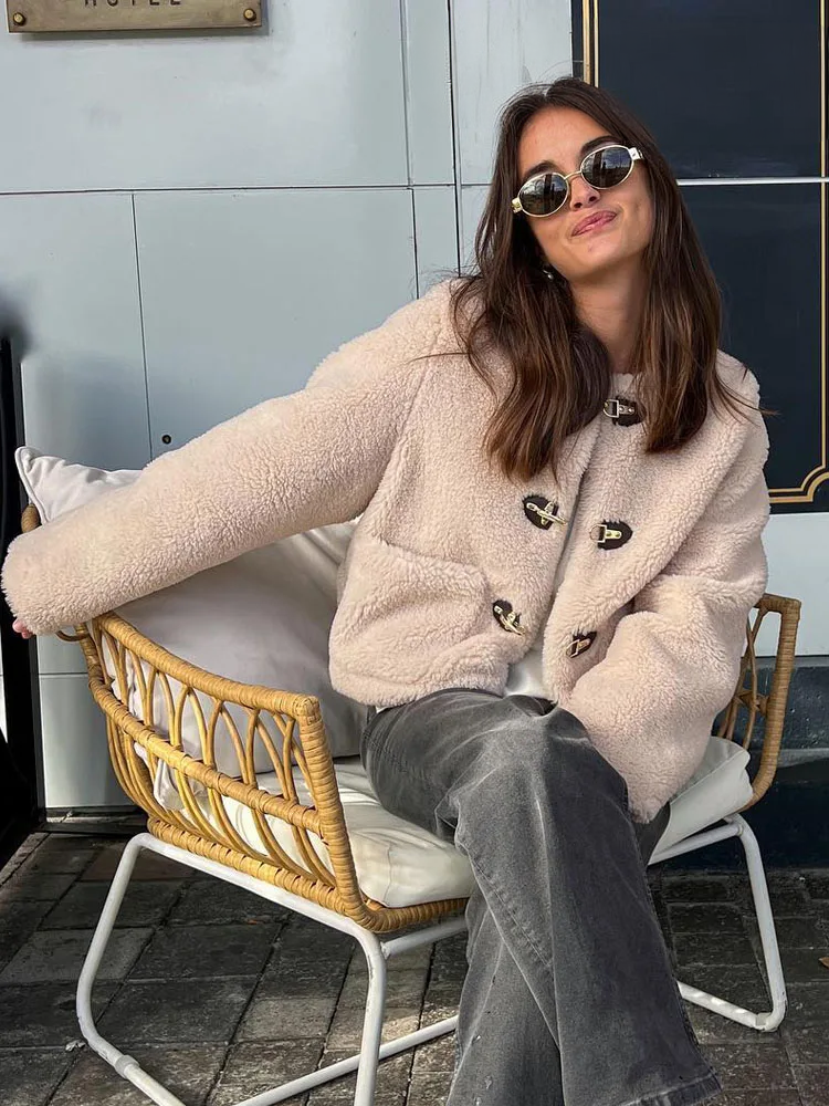 Lillymoda | Emmeline - Warmer Freizeitmantel mit O-Ausschnitt