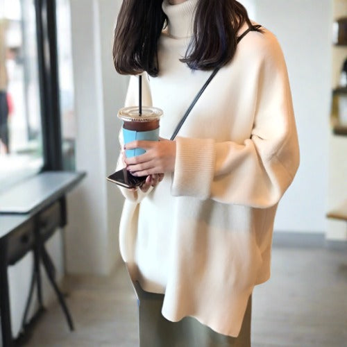 Narine - Warmer Strickpullover mit Rollkragen