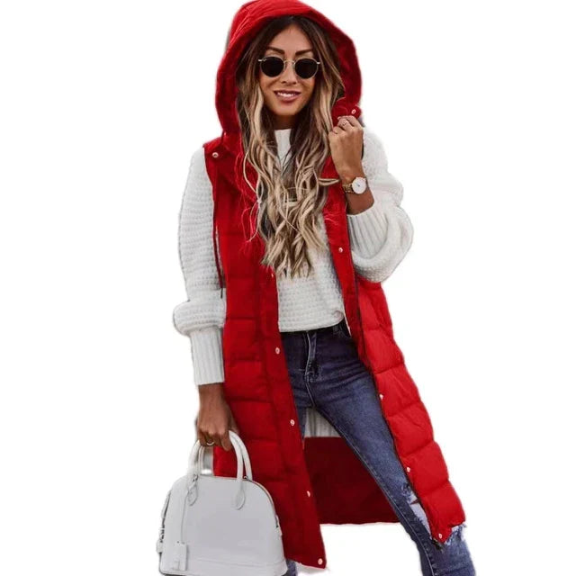 Lillymoda | Hadley - Weste Langer Mantel Ärmellos