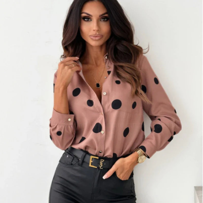 Lillymoda | Amaya - Elegante Bluse mit Tupfen