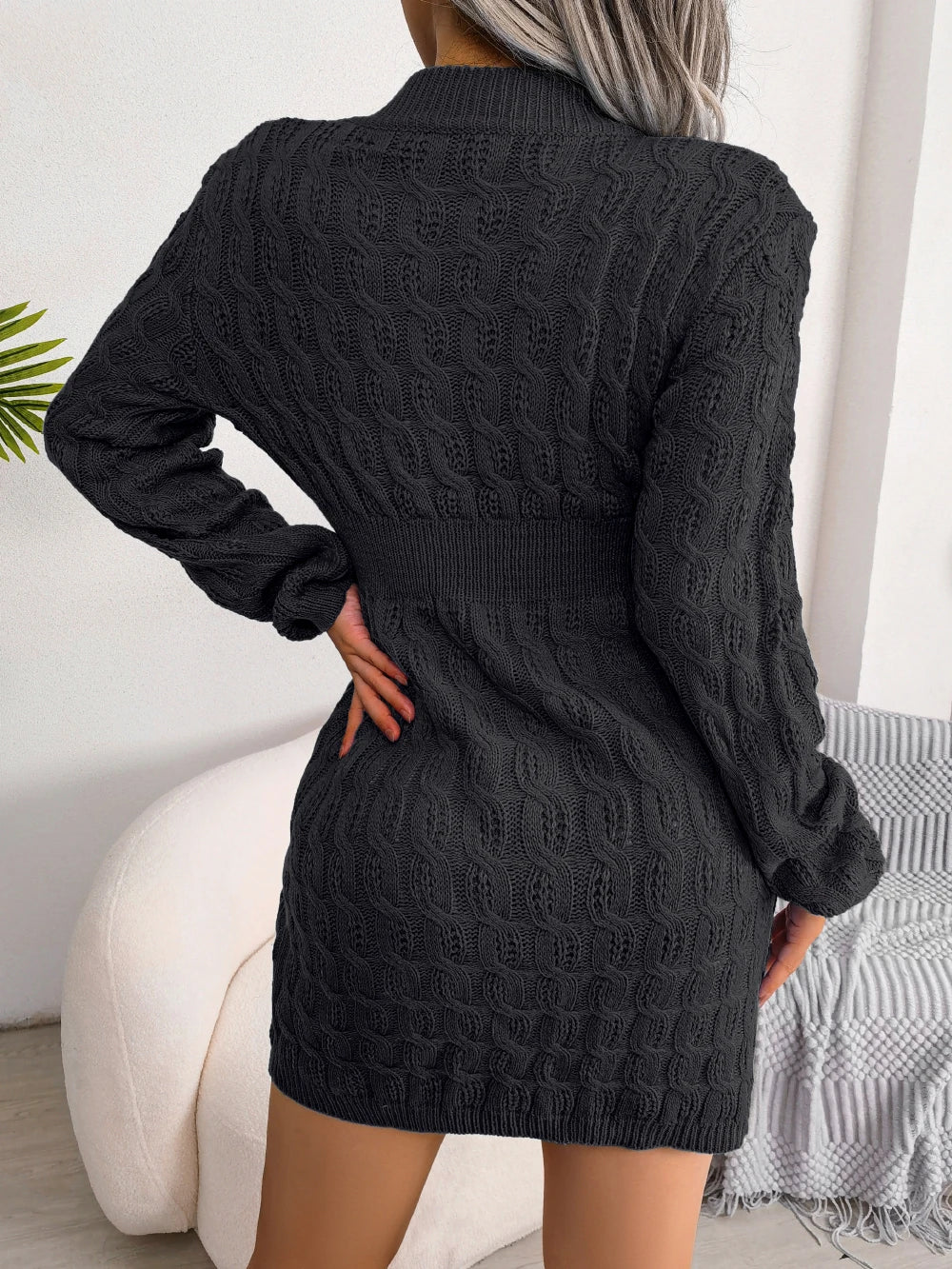 Lillymoda | Chaya - Lässiges Strickpullover-Kleid
