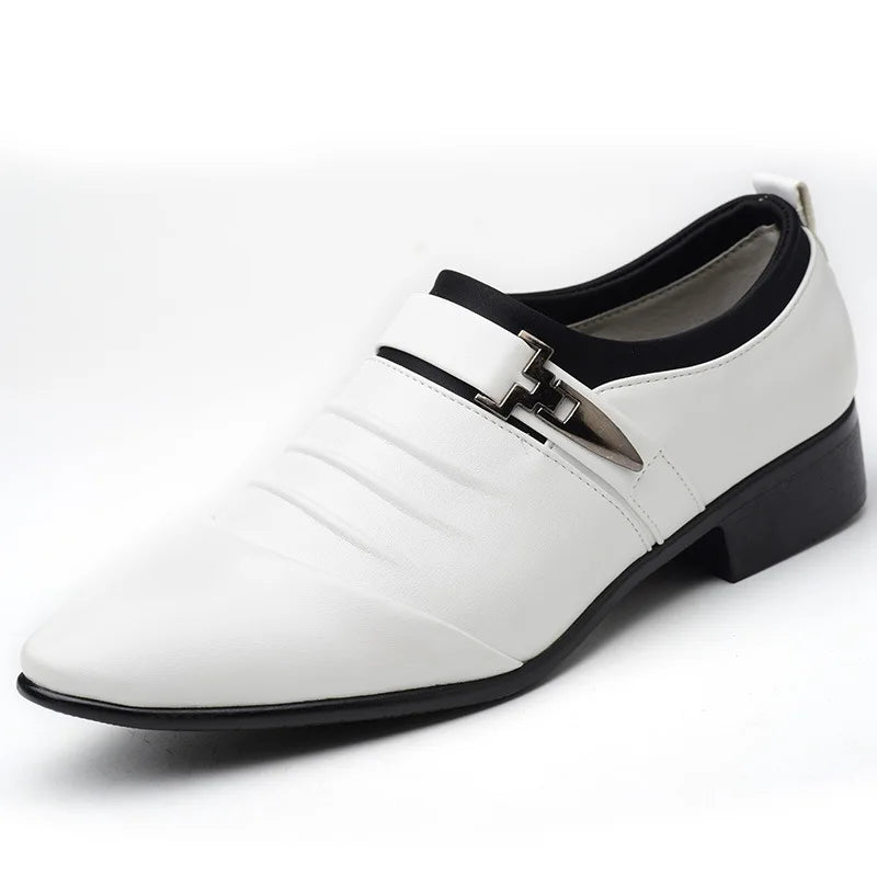 Kendrick - Slip On Schwarze Lederschuhe