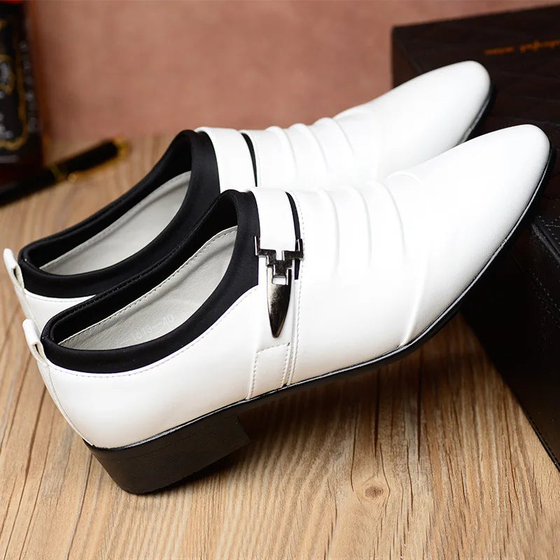 Kendrick - Slip On Schwarze Lederschuhe