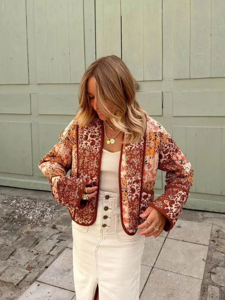 Lillymoda | Emmy - Weicher Patchwork-Mantel im Vintage-Stil