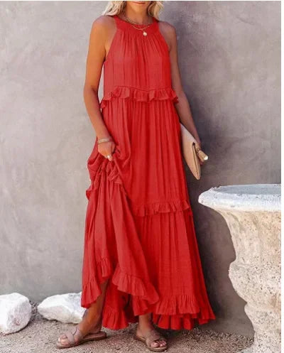 Lillymoda | Jayla - Elegantes Kleid mit Fließenden Rüschen