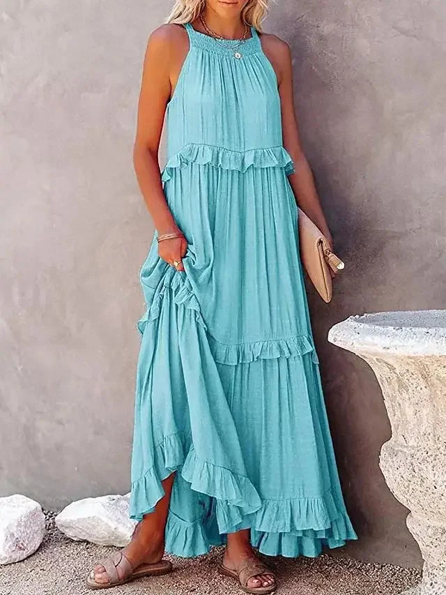 Lillymoda | Jayla - Elegantes Kleid mit Fließenden Rüschen