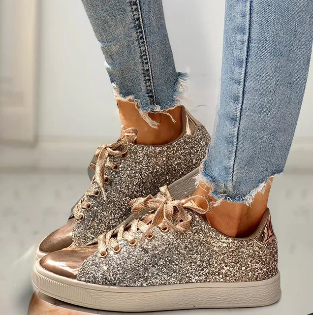 Christel - luxuriöser lässiger Glitzer-Damenschuh