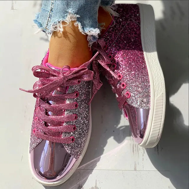 Christel - luxuriöser lässiger Glitzer-Damenschuh