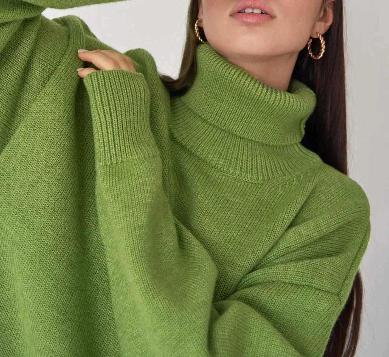 Lillymoda | Alexandra – Bequemer Pullover mit hohem Kragen
