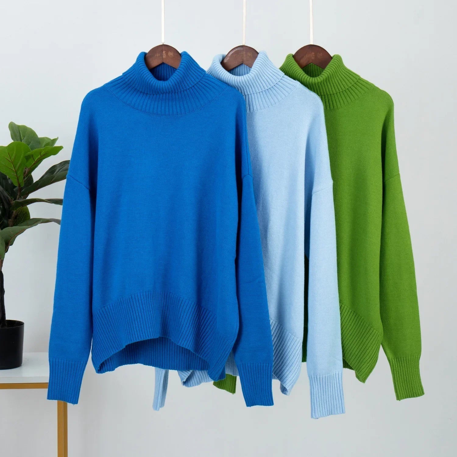 Lillymoda | Alexandra – Bequemer Pullover mit hohem Kragen