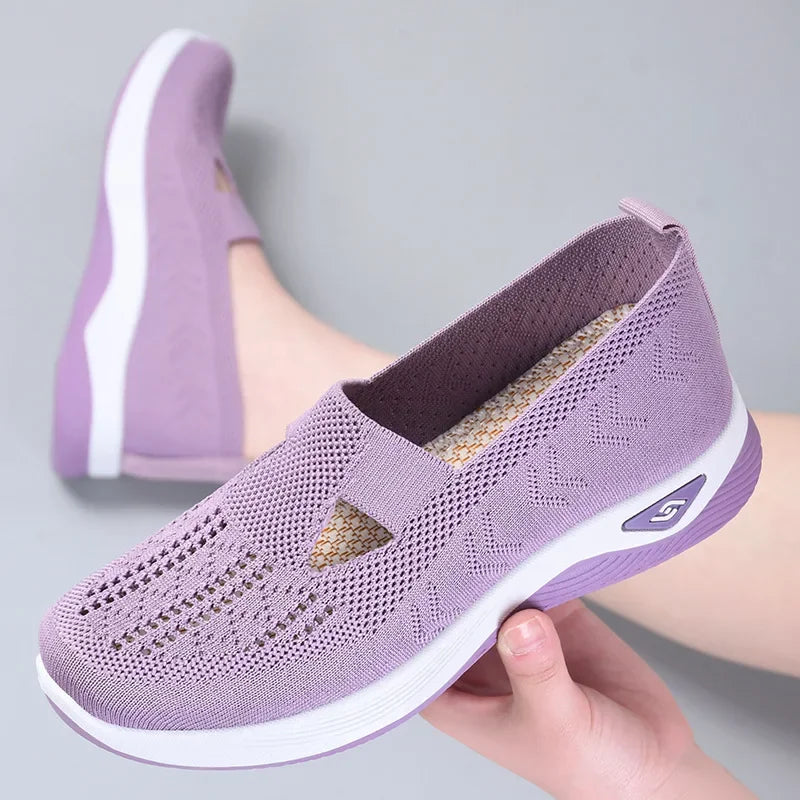 Deidre - Atmungsaktive, ausgehöhlte, flache Schuhe mit weicher Sohle