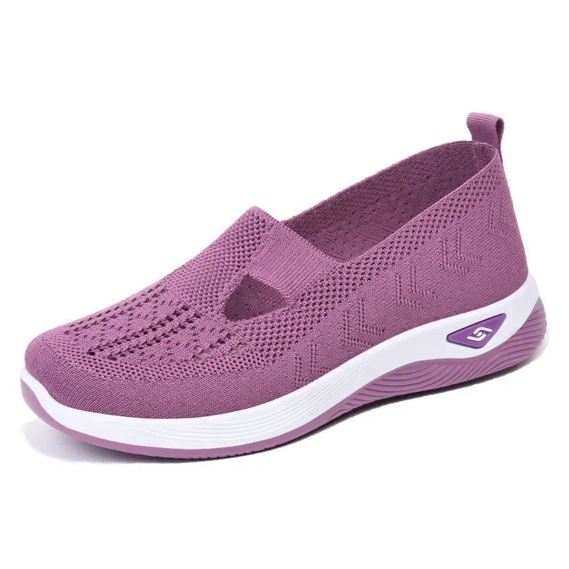 Deidre - Atmungsaktive, ausgehöhlte, flache Schuhe mit weicher Sohle
