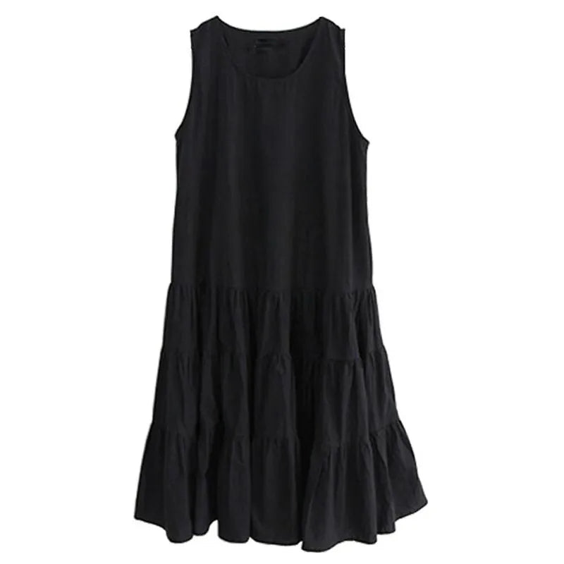 Lillymoda | Jane - Lässiges ärmelloses fließendes Kleid