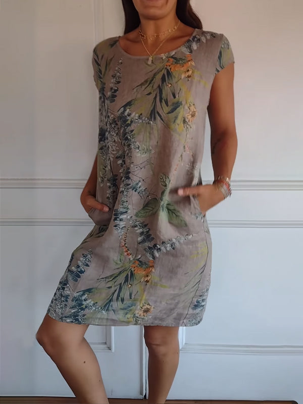 Damenkleid Elegant Luftig Vielseitig Weich Stoff – Avenelle