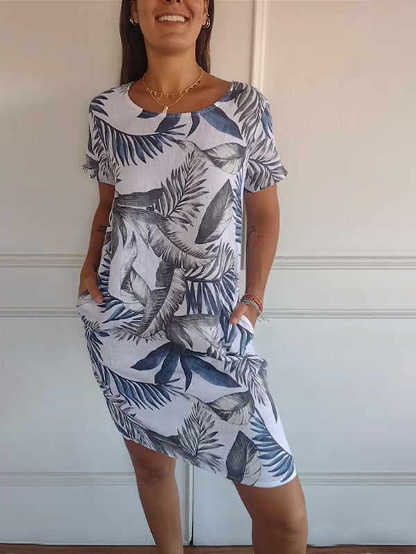 Damenkleid Elegant Luftig Vielseitig Weich Stoff – Avenelle