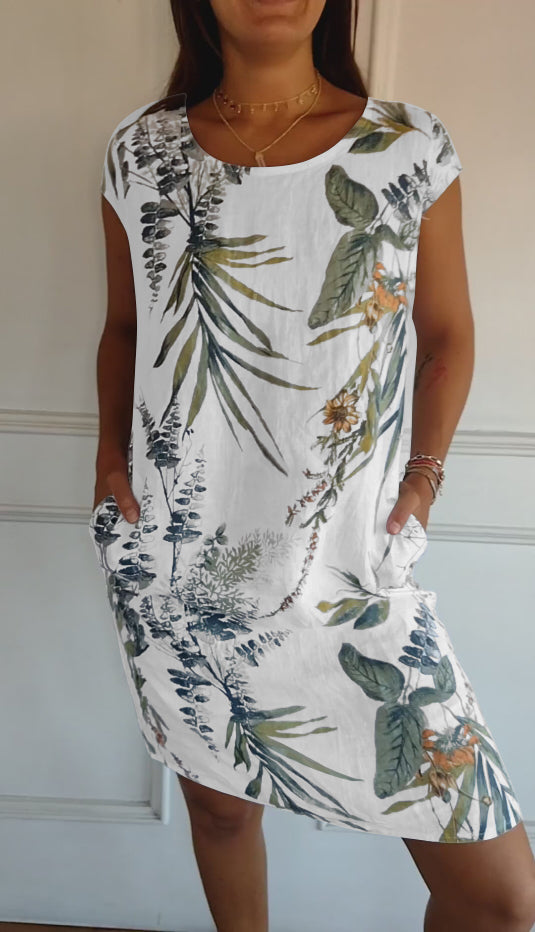 Damenkleid Elegant Luftig Vielseitig Weich Stoff – Avenelle