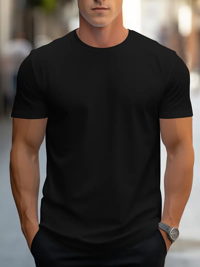 Sammy - Lässiges Rundhals-T-Shirt Für Herren
