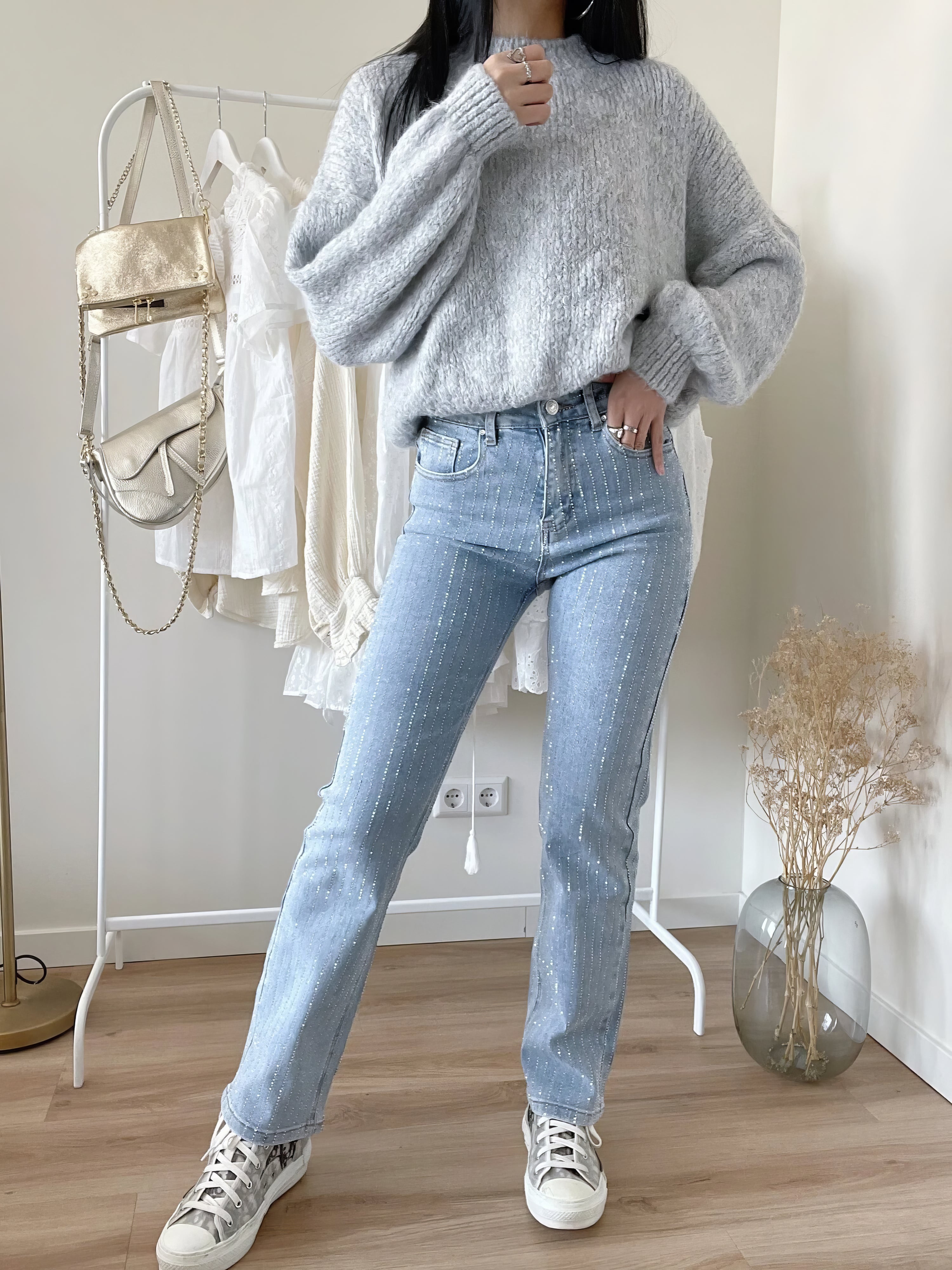 Mayang - Glitter Damenjeans