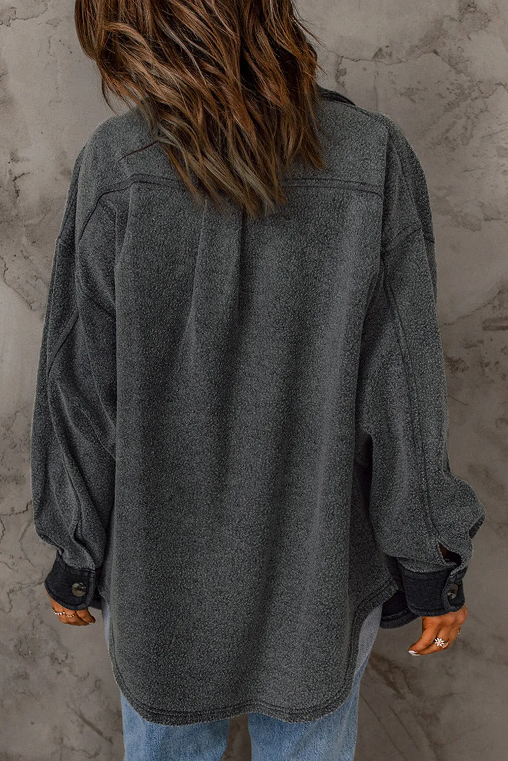 Elegante Jacke mit Kontrastdetails für den Winter
