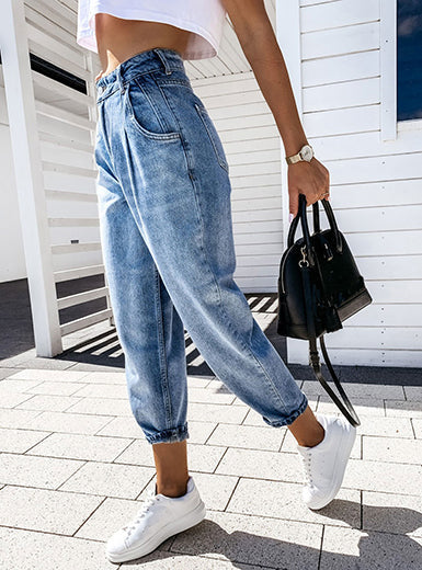 Jeans mit hoher Taille für eine elegante Silhouette und Komfort für Frauen