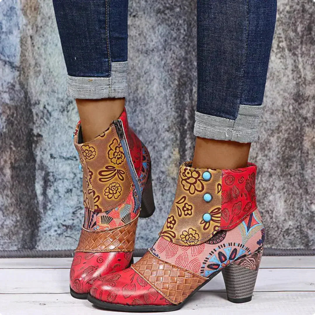 Lillymoda | Hanna - Stylische Retro-Stiefeletten