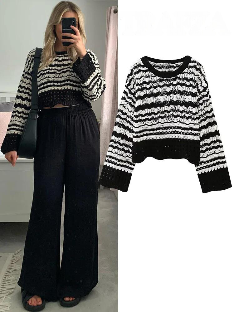 Lillymoda | Emily - Eleganter Gekürzter Strickpullover