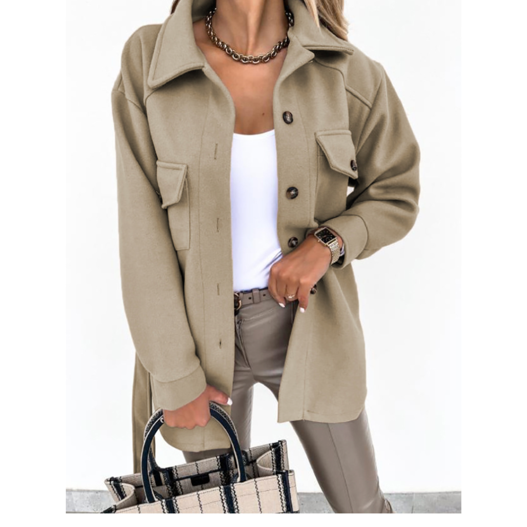 Zaniyah | Damen Lässig Knopf Daunen Jacke | Winter