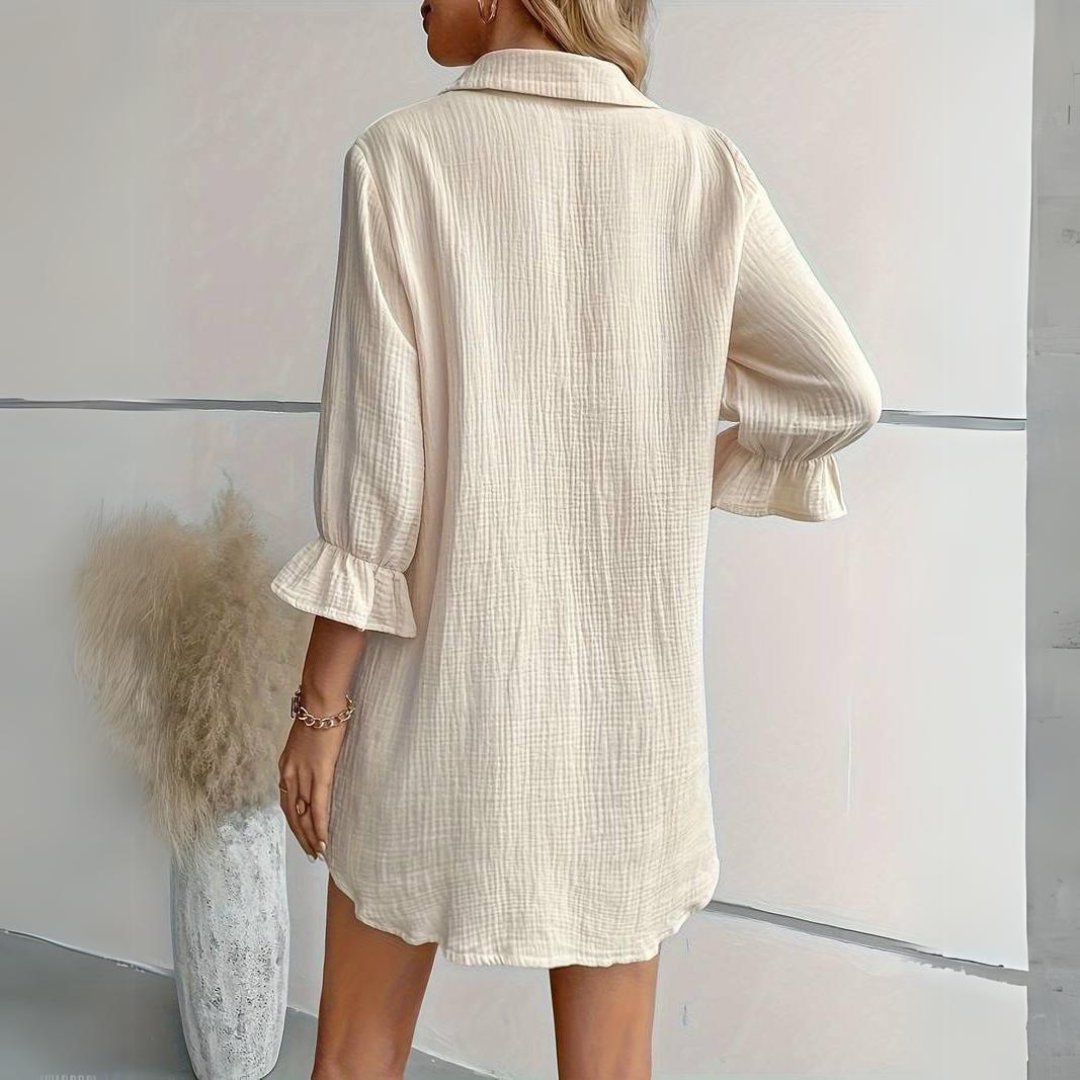 Biba Blusenkleid | Luftige Bluse mit süßen Details für den Frühling